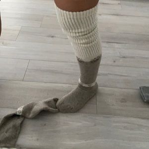 Sheep Wool Thigh High socks .